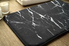 tulup.si Kopalniška preproga Črni marmor 90x60 cm Bela in siva