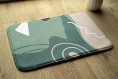 tulup.si Kopalniška preproga Geometrijski vzorec 75x45 cm Bela