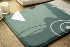 tulup.si Kopalniška preproga Geometrijski vzorec 75x45 cm Bela