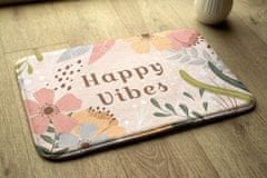 tulup.si Kopalniška preproga Cvetni vzorec 75x45 cm Bela