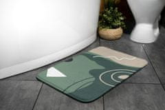 tulup.si Kopalniška preproga Geometrijski vzorec 75x45 cm Bela