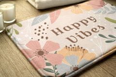 tulup.si Kopalniška preproga Cvetni vzorec 75x45 cm Bela