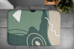 tulup.si Kopalniška preproga Geometrijski vzorec 75x45 cm Bela