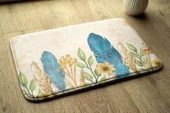 tulup.si Kopalniške preproge Ptičje perje 90x60 cm Bela in siva