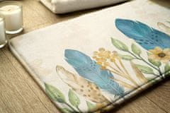 tulup.si Kopalniške preproge Ptičje perje 90x60 cm Bela in siva