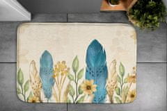 tulup.si Kopalniške preproge Ptičje perje 90x60 cm Bela in siva