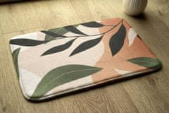 tulup.si Kopalniške preproge Tropska abstrakcija 90x60 cm Bela in siva