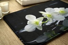 tulup.si Kopalniške preproge Orhideje 90x60 cm Bela in siva