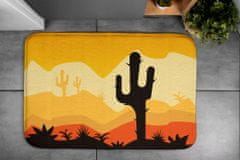 tulup.si Kopalniška preproga Puščavski kaktus 90x60 cm Bela in siva