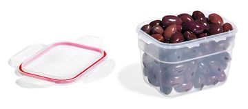 Lock & Lock "EASY MATCH" PRAVOKOTNI KOZAREC 800 ML, RDEČ