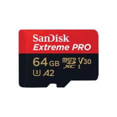 SanDisk Extreme PRO/micro SDXC/64GB/200MBps/UHS-I U3/Class 10/+ Adapter
