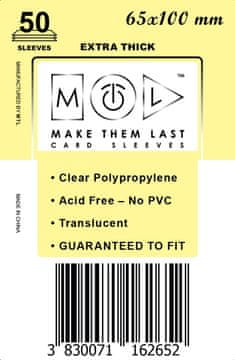 Pravi Junak Make Them Last Ovitki za karte BUS 65x100 mm, 50 ovitkov Thick