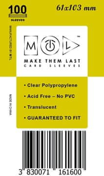 Pravi Junak Make Them Last Ovitki za karte BSA 61x103 mm, 100 ovitkov Soft