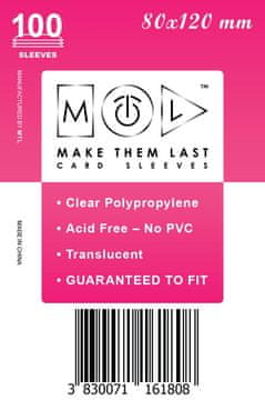 Pravi Junak Make Them Last Ovitki za karte BEU 80x120 mm, 100 ovitkov Soft