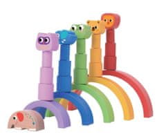 Dvěděti 2Kids Toys Balancing Rainbow z živalmi