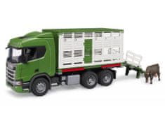 Bruder Scania prevoznik živali s figuro krave