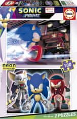 Educa Sonic Prime puzzle 2x100 kosov