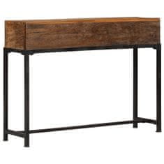Vidaxl Konzolna miza 110x30x80 cm predelan trden les