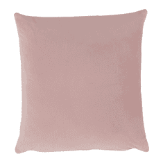 KONDELA Vzglavnik, žametna tkanina pudrasto roza, 60x60, Olje VRSTA 2
