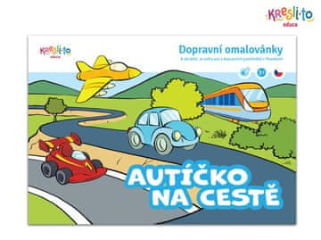 Prometna pobarvanka: Avto na cesti