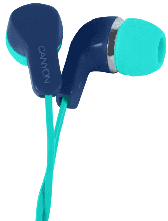 Canyon EPM-02 slušalke, z mikrofonom, 1,2m, modre/zelene (CNS-CEPM02GBL)