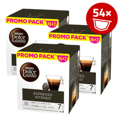 NESCAFÉ Dolce Gusto Espresso Intenso kapsule, 126 g, 54 kapsul (3 x 16+2 gratis)