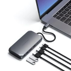 Satechi multimedijski adapter M1, USB-C, aluminij, siva (ST-UCM1HM)