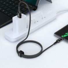 AceFast Kabel USB-C 3A 1,2 m, črn