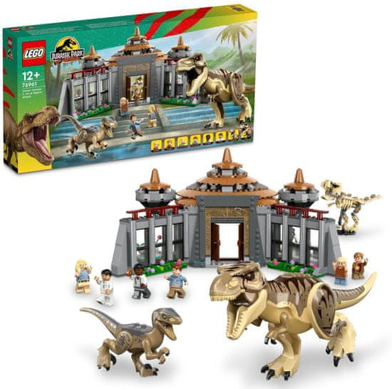 LEGO Jurski svet 76961 Center za obiskovalce: T-Rex in Raptor Attack