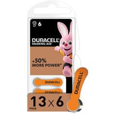 Duracell 6x Baterije za slušni aparat DA-13 BL6