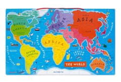 Janod Magnetni zemljevid sveta v angleščini