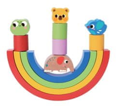Dvěděti 2Kids Toys Balancing Rainbow z živalmi