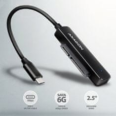 AXAGON ADSA-FP2C, USB-C 5Gb/s - SATA 6G 2,5" SSD/HDD SLIM adapter