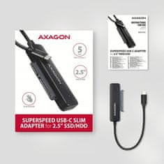 AXAGON ADSA-FP2C, USB-C 5Gb/s - SATA 6G 2,5" SSD/HDD SLIM adapter