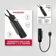 AXAGON ADSA-FP2A USB-A 5Gb/s - SATA 6G 2,5" SSD/HDD SLIM adapter