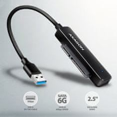 AXAGON ADSA-FP2A, USB-A 5Gb/s - SATA 6G 2,5" SSD/HDD SLIM adapter