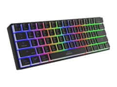Genesis Gaming Keyboard THOR 660/RGB/Gateron Brown/Wireless USB + Bluetooth/US layout/Black