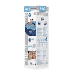Vidaxl Bazen Steel Pro 305x76 cm