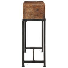 Vidaxl Konzolna miza 110x30x80 cm predelan trden les