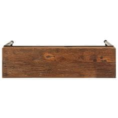 Vidaxl Konzolna miza 110x30x80 cm predelan trden les