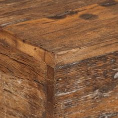 Vidaxl Konzolna miza 110x30x80 cm predelan trden les