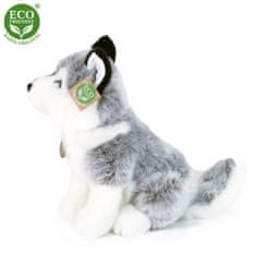 Rappa Plišasti pes husky, sedeči 30 cm EKOLOŠKO PRIJAZNO