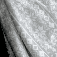 KONDELA Reverzibilna jagnječja odeja, siva/bela/vzorec, 150x200, MARITA