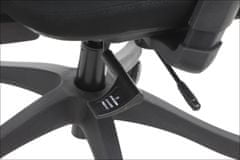 STEMA Vrtljiv ergonomski pisarniški stol TREX. Najlonska podlaga. Črna.