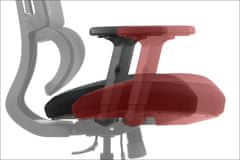 STEMA Vrtljiv ergonomski pisarniški stol TREX. Najlonska podlaga. Črna.