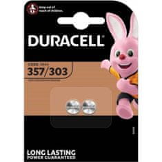 Duracell 2x Gumbna Baterija D 357 303 SR44 G13 1.5V