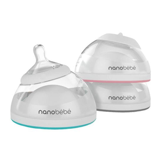 Nanobébé Breastmilk - steklenička za materino mleko MINT 1kos