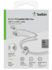 Belkin Boost Charge USB-C kabel, 60 W, bel (CAB011bt2MWH)