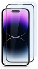 Spello zaščitno steklo za iPhone 15 Pro - 2 kosa z okvirjem za namestitev (81312151000004)