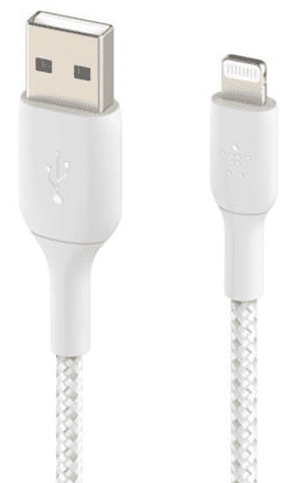 Belkin Boost Charge kabel, Lightning-USB-A, bel (CAA002bt3MWH)